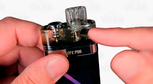 Capacidade de e-líquido e desempenho do life pod sk de dez mil puffs
