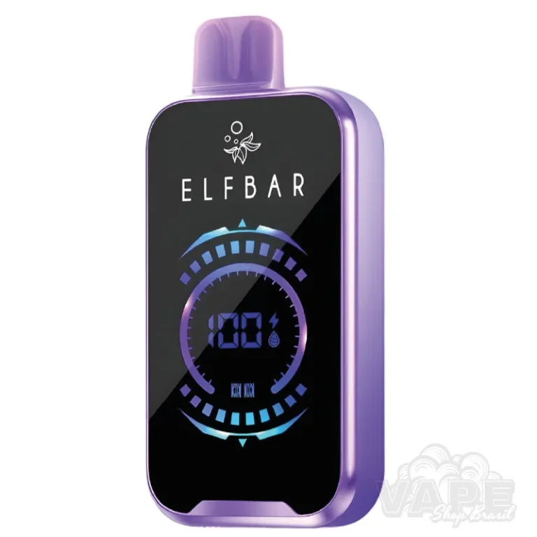 Pod Descartável Elf Bar FS18000 Sabor Strawberry Grape